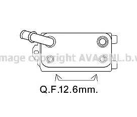 AVA QUALITY COOLING vo3170 -  Масляный радиатор, автоматическая коробка передач